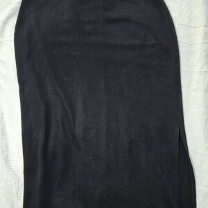 Misook Maxi Classic Black Pencil Skirt Size Large